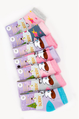 Шкарпетки для дівчинки махрові (зима)